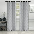 thumbnail image 1 of Impressions Rowallan Jacquard Curtains Set of 2 with Grommet Top Header, 1 of 4