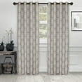 thumbnail image 1 of Impressions Rowallan Jacquard Curtains Set of 2 with Grommet Top Header, 1 of 4