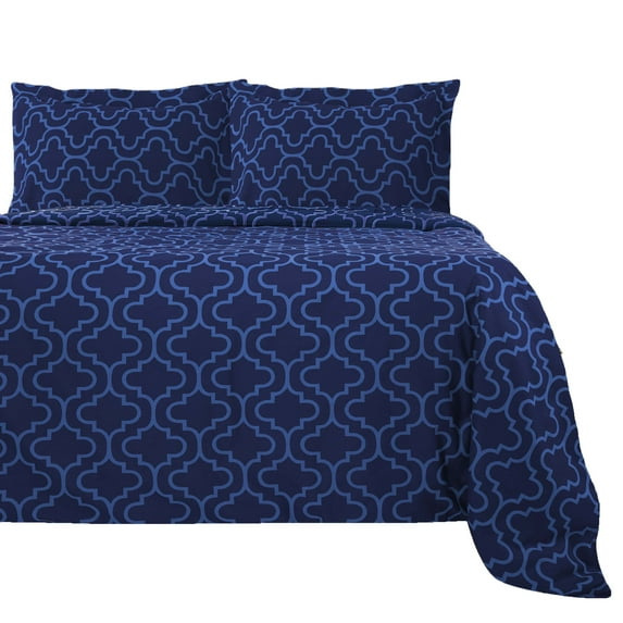 Impressions Sayre Trellis Cotton Flannel Duvet Cover Set