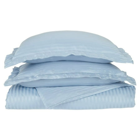 Impressions Selick Stripe Microfiber Reversible Duvet Cover Set