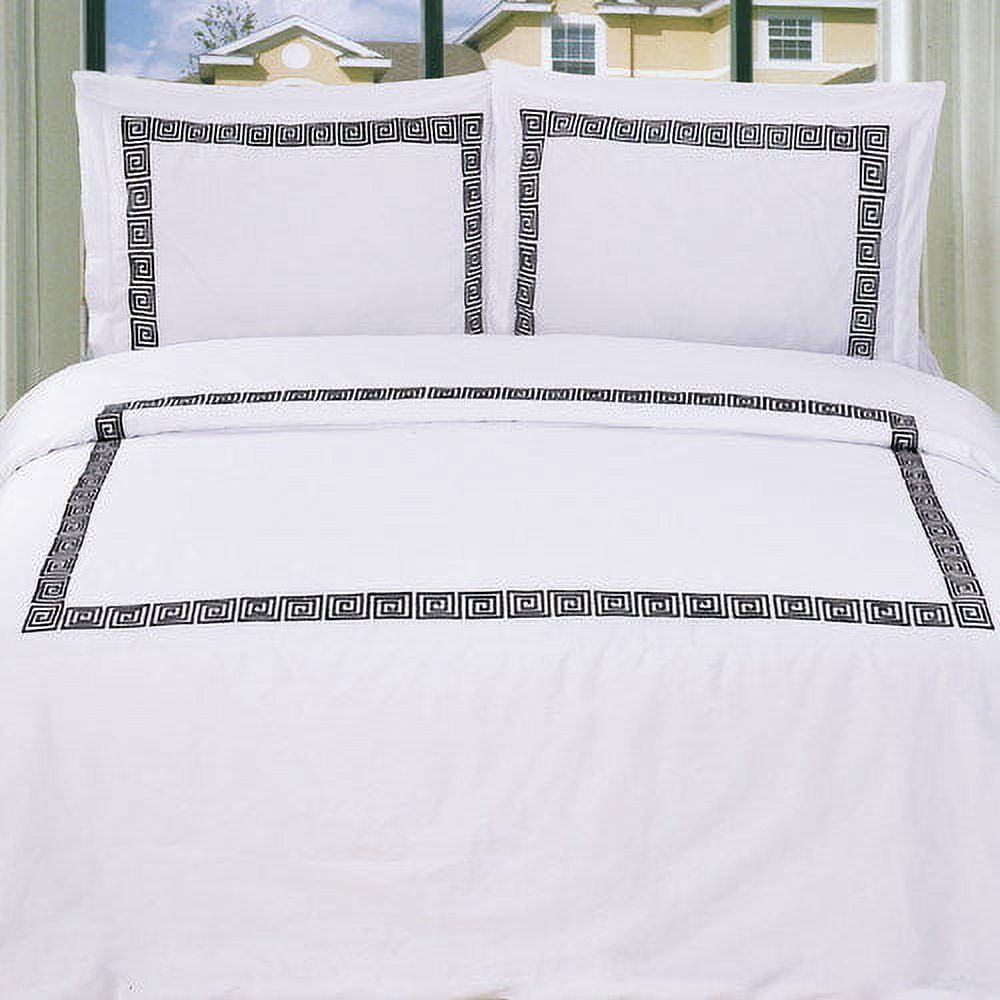 Impressions Serena Embroidered Cotton Duvet Cover Set