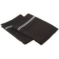 thumbnail image 1 of Home City Executive 3000 Series Solid 2-Line Embroidery Pillowcase Set - Standard - Black-White, 1 of 2