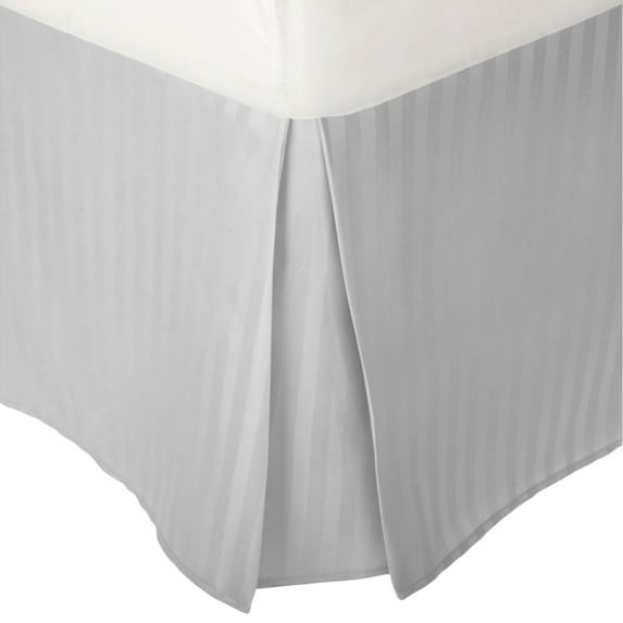 Impressions Stripe Brushed Microfiber Wrinkle-Resistant Bedskirt