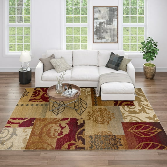 Impressions Transitional 5' x 7' Multi-Color Polypropylene Indoor Area Rug