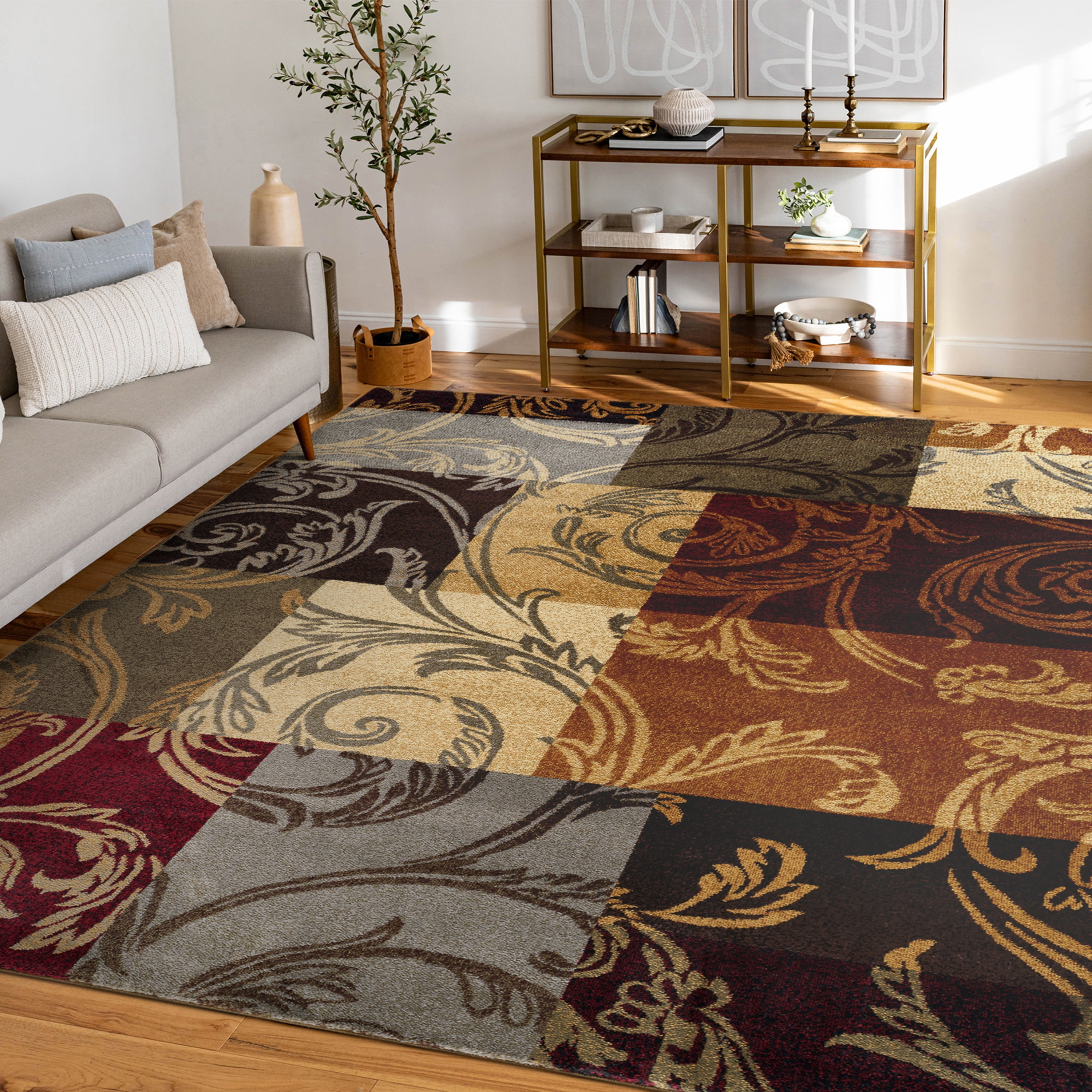 Impressions Transitional 8' x 10' Multi-Color Polypropylene Indoor Area Rug