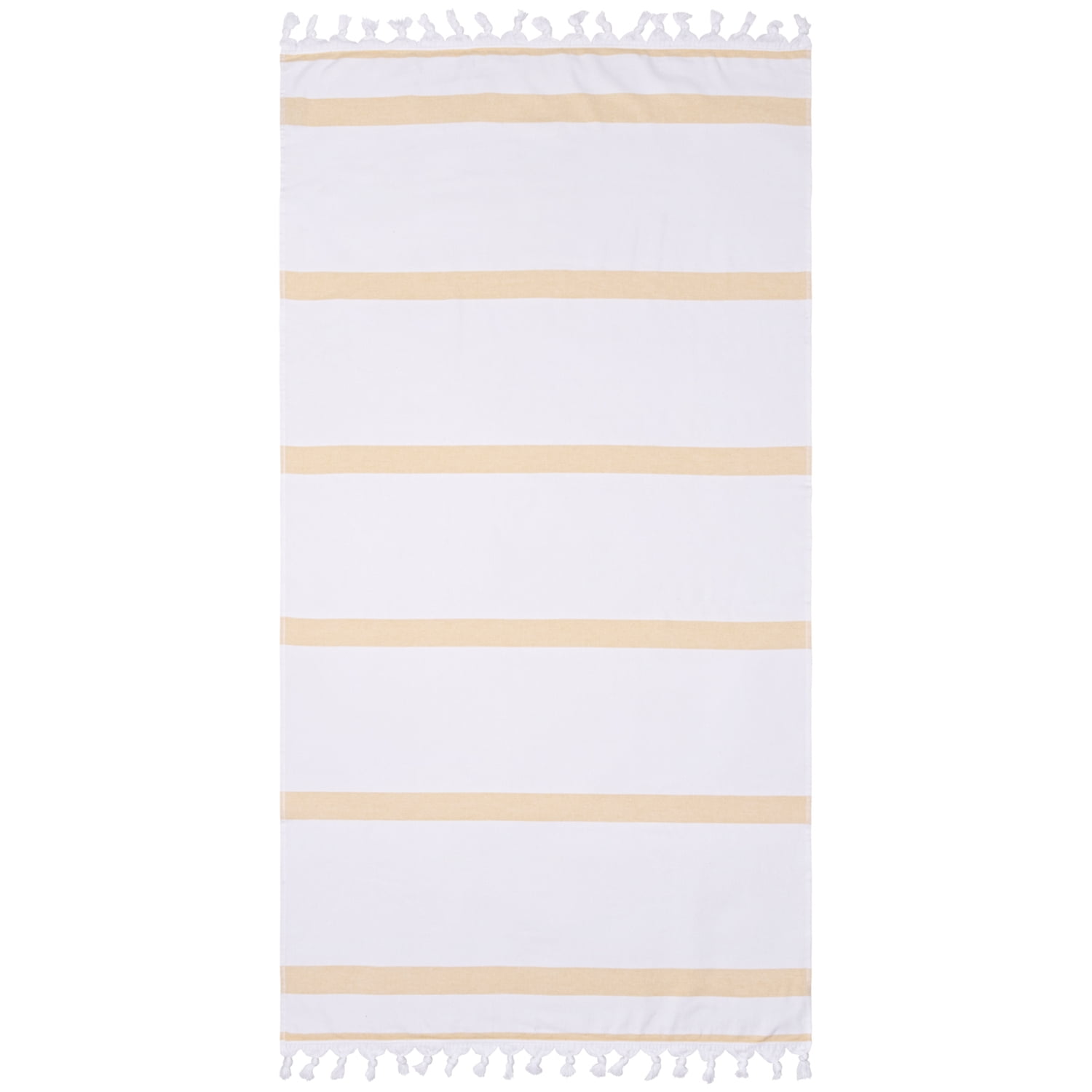 Impressions Ula Stripe Fouta Beach Towel with Tassels
