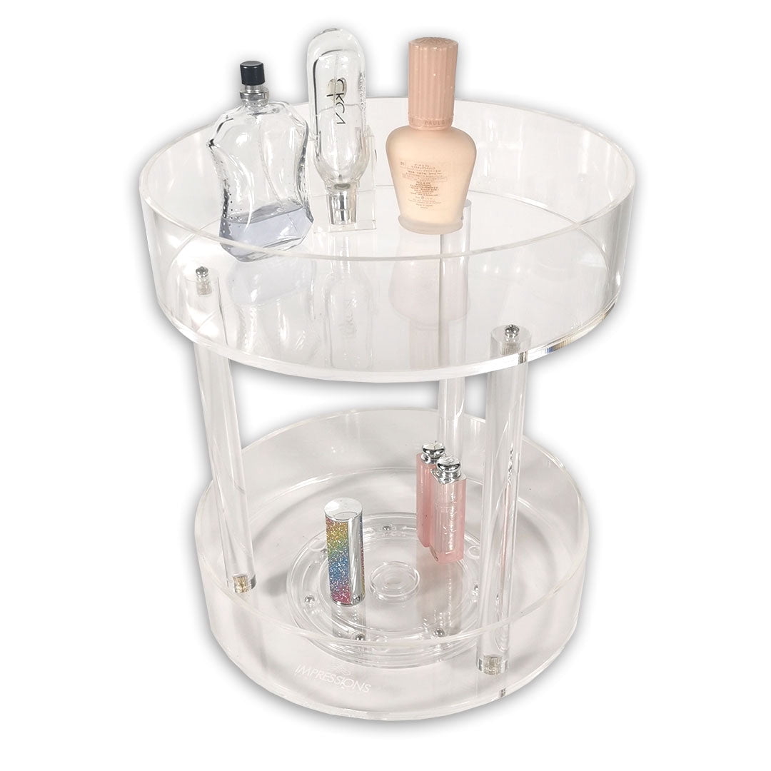 Impressions Vanity 2 Tier Rotating Acrylic Organizer, Bathroom Counter ...