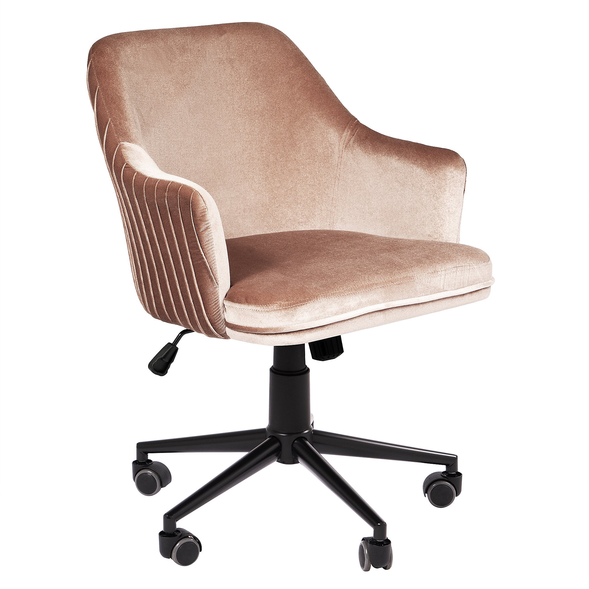 Impressions Vanity Adelyn Swivel Makeup Chair with Wheels and ...