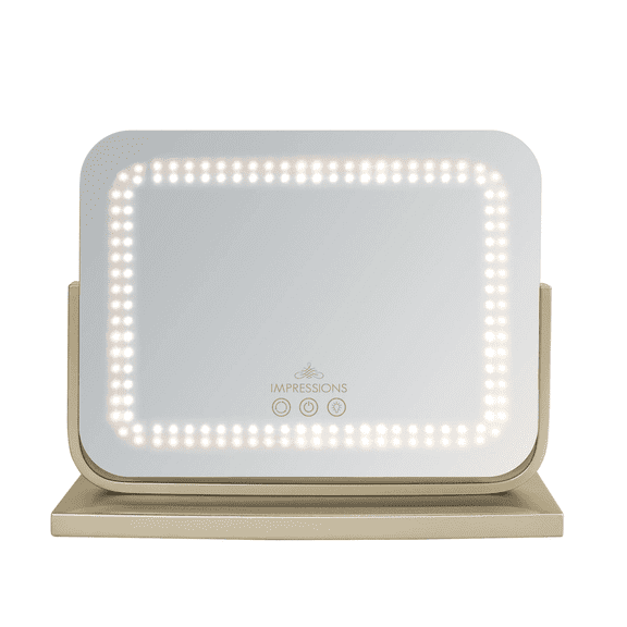 Impressions Vanity Allura Tri Tone LED Makeup Mirror with Speakers with 360 Degree Tilt