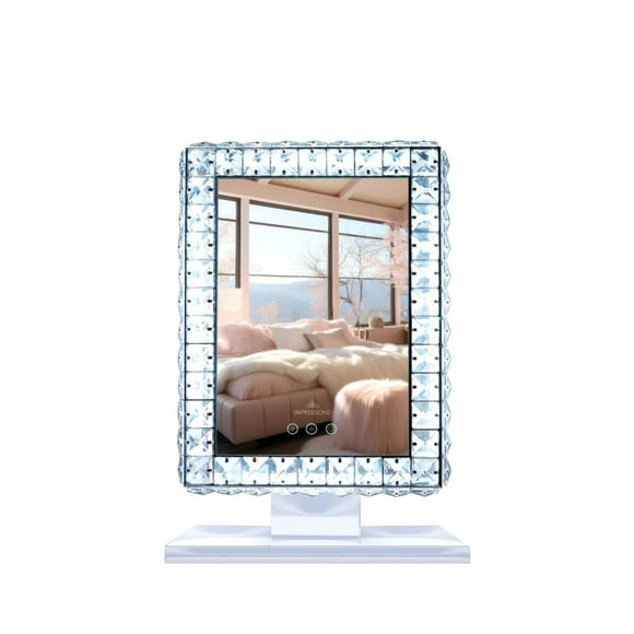 Impressions Vanity Bling Collection RGB Vanity Mirror for Desk, App Controlled with Removable Base