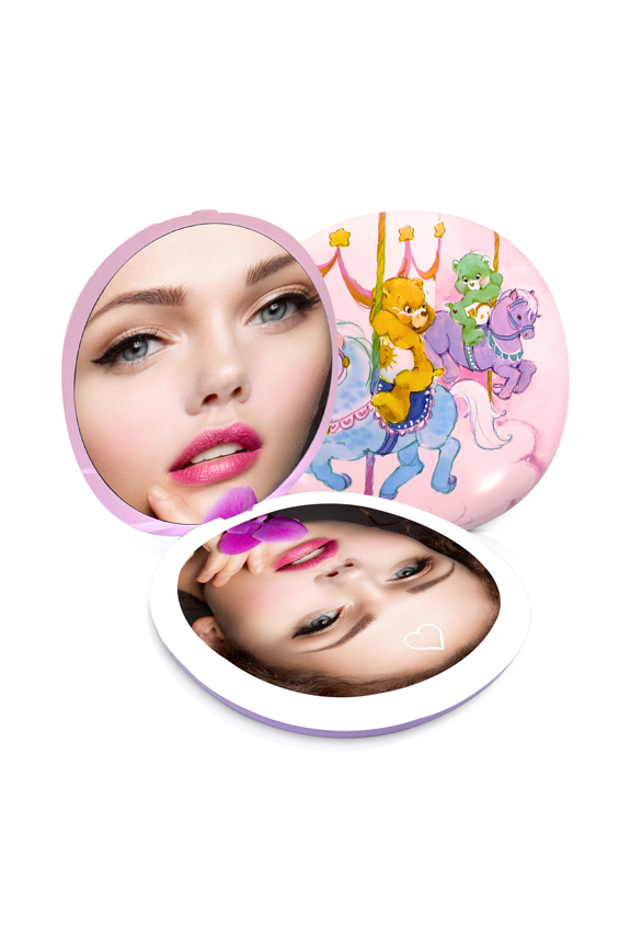Impressions Vanity Care Bears Carousel Ride LED Compact Mirror with 3X Magnification