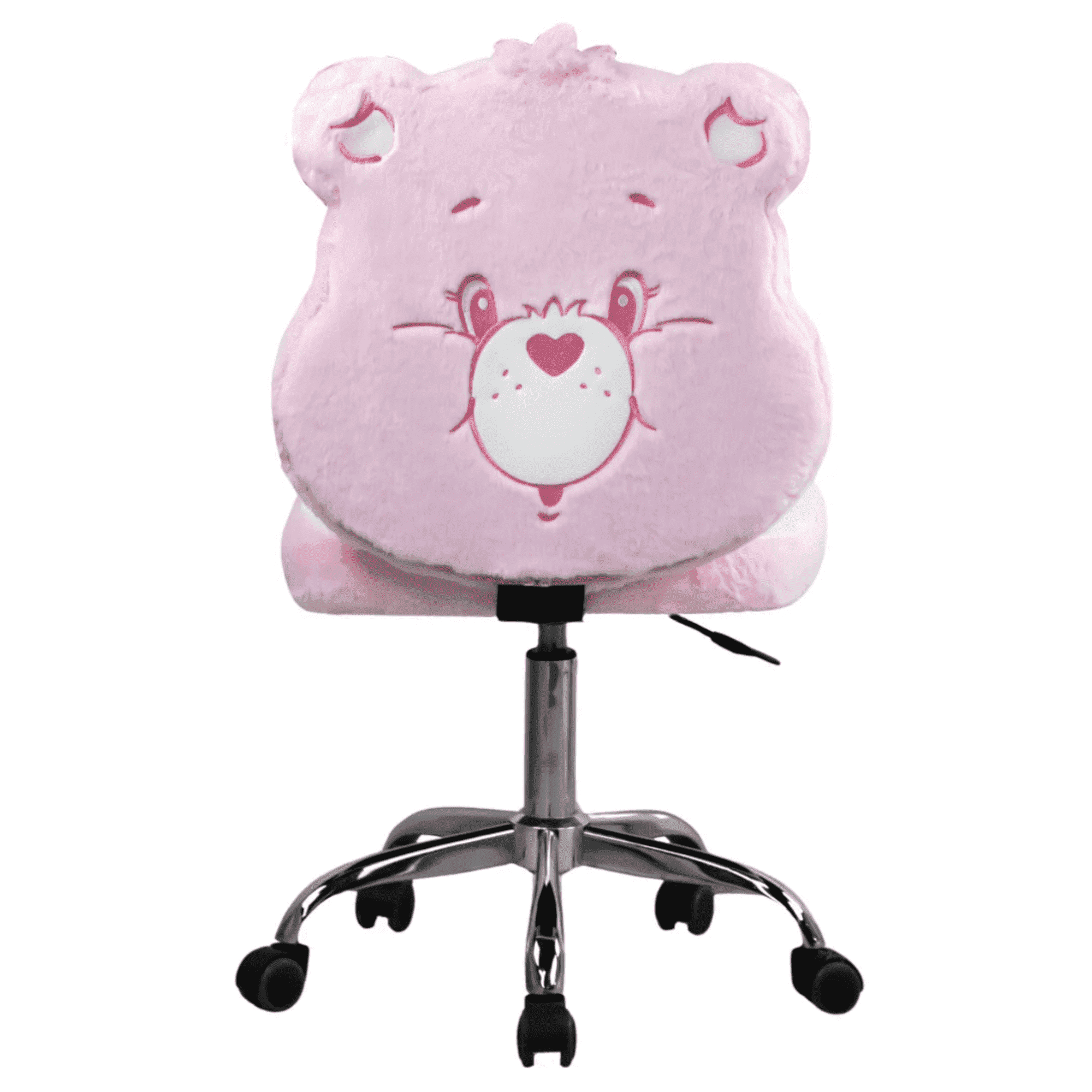 Impressions Vanity Care Bears Cheer Bear Armless Swivel Vanity Chair with Adjustable Height