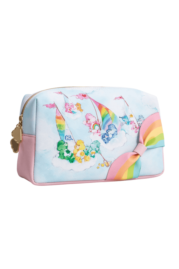 Impressions Vanity Care Bears Rainbow Makeup Cosmetic Pouch with Slip Pocket and Zipper Pocket