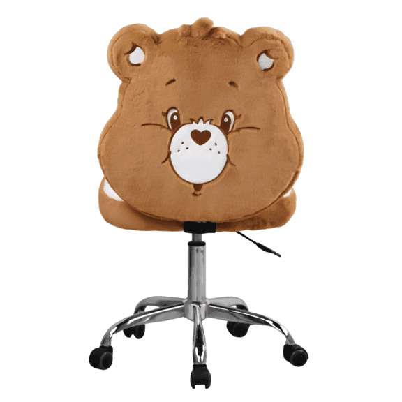 Impressions Vanity Care Bears Tenderheart Bear Armless Swivel Vanity Chair with Adjustable Height