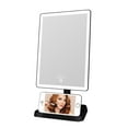 thumbnail image 1 of Impressions Vanity Charmed Tri Tone LED Makeup Mirror with Lights and Catchall Tray (Black), 1 of 9