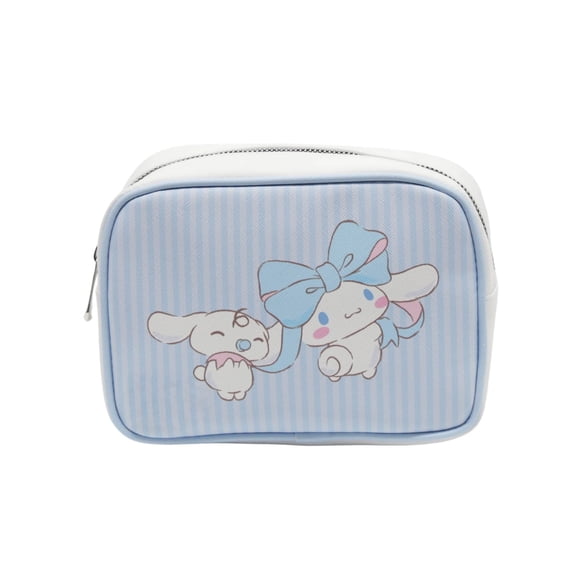 Impressions Vanity Cinnamoroll Lovely Ribbon Cosmetic Pouch for purse with Inner Slip Pocket