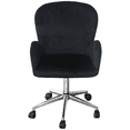 thumbnail image 1 of Impressions Vanity Colette 360 Degree Swivel Makeup Chair with Cushioned Seat (Black Velvet), 1 of 6