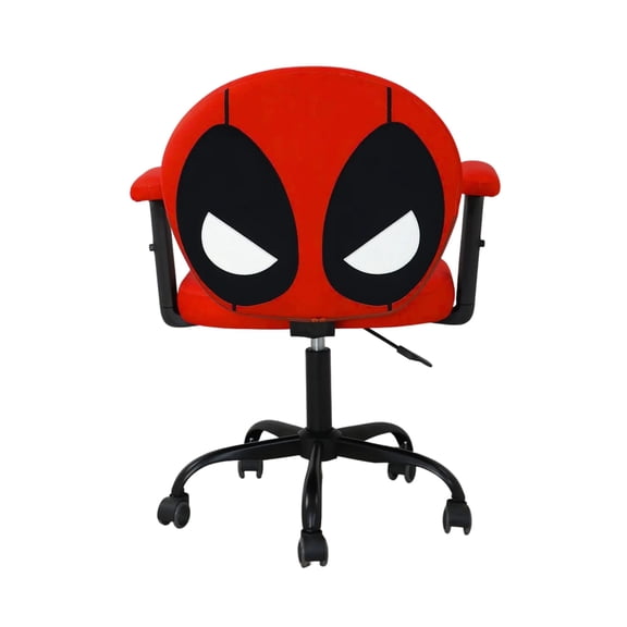 Impressions Vanity Deadpool Swivel Chair, Adjustable Velvet Vanity Chair with Rolling Wheels
