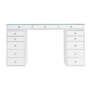 Impressions Vanity SlayStation 2.0 Tabletop Vanity Table with Knobs and Drawers Bundle