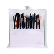 Impressions Vanity Diamond Collection Acrylic Makeup Brush Display Holder with 29 Slots (White)
