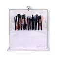 thumbnail image 1 of Impressions Vanity Diamond Collection Acrylic Makeup Brush Display Holder with 29 Slots (White), 1 of 4
