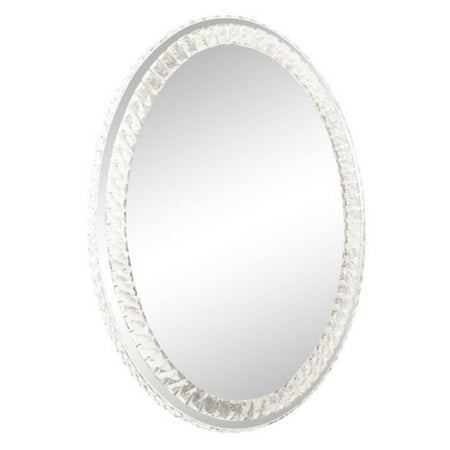 Impressions Vanity Diamond Collection Premium, Wall Mount Oval LED Illuminated Smart Makeup Mirror