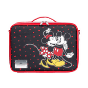Impressions Vanity Disney Mickey, Minnie Makeup Organizer Bag with Detachable Strap (Black)