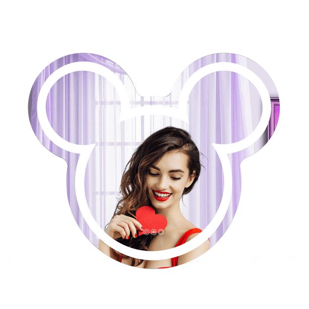 Impressions Vanity Disney Mickey Mouse Wall Mirror, Touch Sensor Switch ...