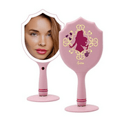 Impressions Vanity Disney Princess Aurora Handheld LED Makeup Mirror, Lighted Travel Mirror