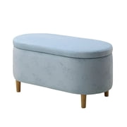Impressions Vanity Disney Stitch Velvet Storage Bench with Hidden Storage Compartment
