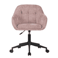 thumbnail image 1 of Impressions Vanity Emily 360 Degree Swivel Vanity Chair with Wheels and Adjustable Seat Height (Pink), 1 of 6