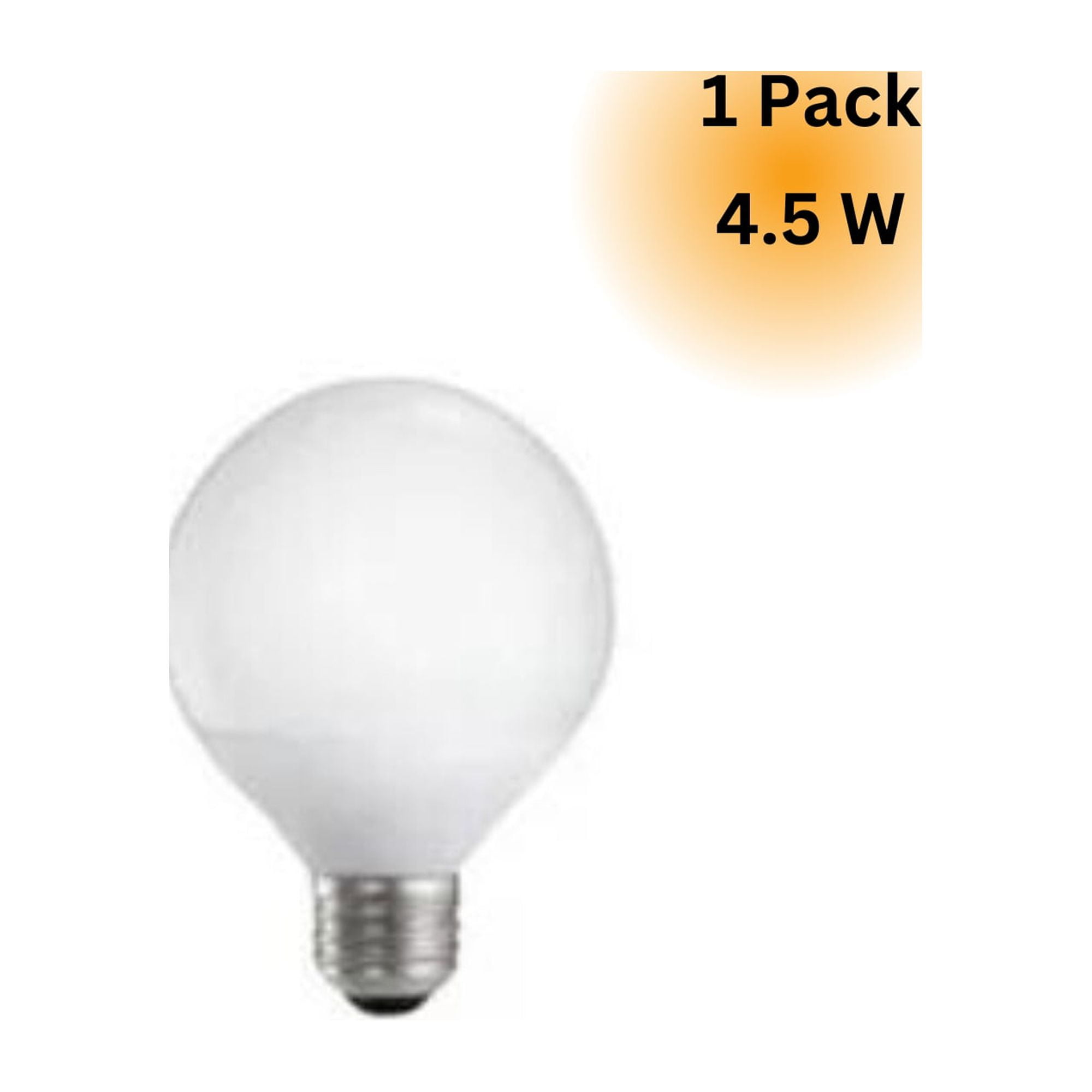 Impressions Vanity G16.5 Globe Shape LED Lights with 4.5W Frosted Incandescent  Bulbs (Pack of 1) - Walmart.com