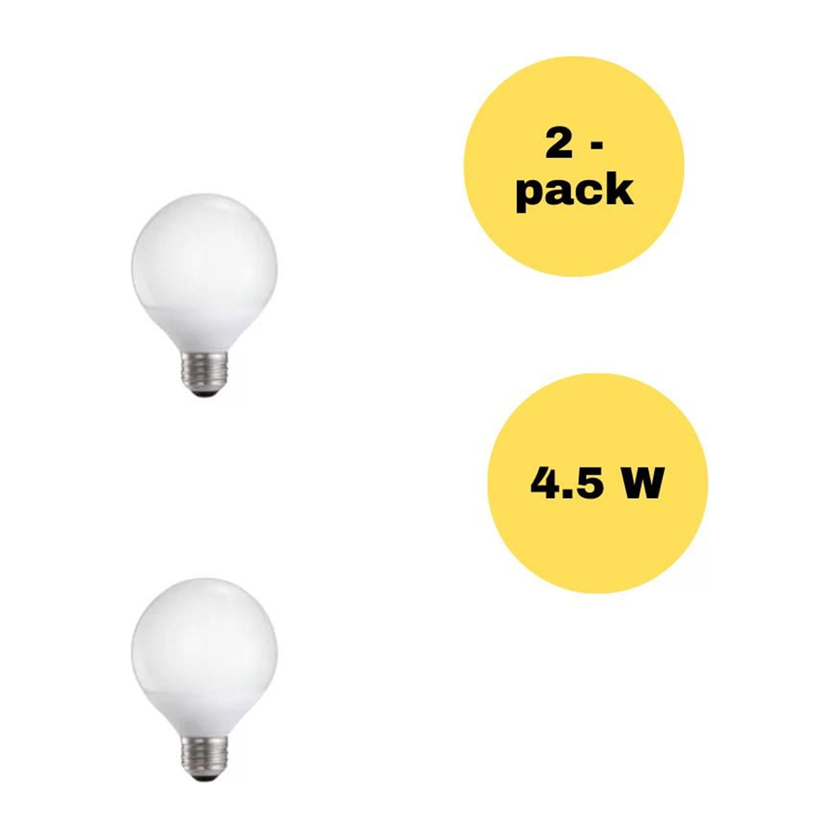 Impressions Vanity G16.5 Globe Shape LED Lights with 4.5W Frosted