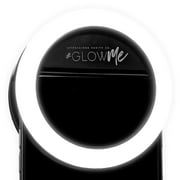 Impressions Vanity GlowMe Ring Light with 4 LED Selfie Light Levels, Portable (Black)