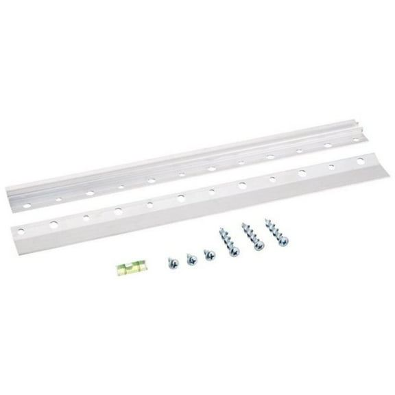 Impressions Vanity Hanging Wall Mount Crystal Mirror 31.5 inch length and height 1.625 inch Hanging Kit