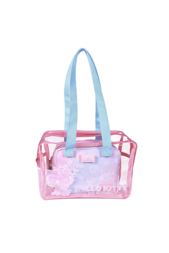 Impressions Vanity Hello Kitty Clutch Set for Women, Water Resistant Travel Cosmetic Bag Organizer