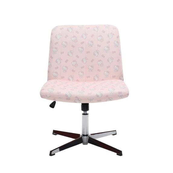 Impressions Vanity Hello Kitty Criss Cross Vanity Chair with Cozy Seat and Adjustable Height