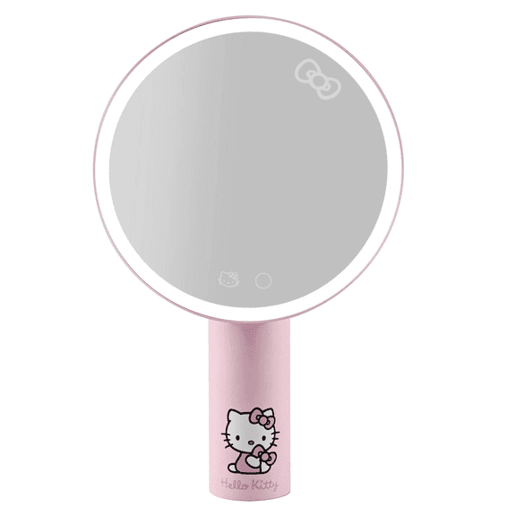 Impressions Vanity Hello Kitty Gravity Tritone LED Makeup Mirror with Artwork, Three Light Colors