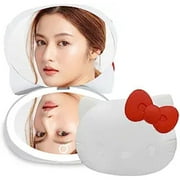 IMPRESSIONS VANITY COMPANY Impressions Vanity Hello Kitty Kawaii Compact Mirror with Touch Sensor Switch and 2X Magnifying Top