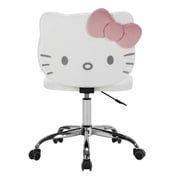 Impressions Vanity Hello Kitty Swivel Vanity Chair with Star Base, White