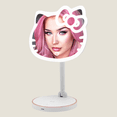 thumbnail image 1 of Impressions Vanity Hello Kitty LED Makeup Desk Mirror, 360 Degree Rotation, Touch Sensor, White, 1 of 8