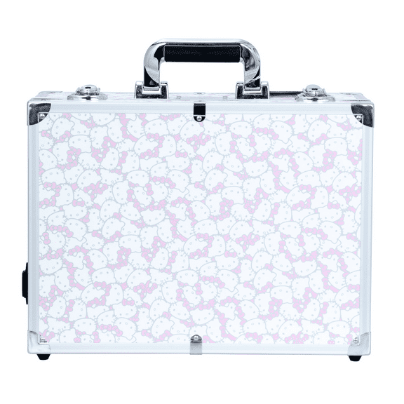 Impressions Vanity Hello Kitty Makeup Case Lighting with Adjustable Dividers (White/Pink)