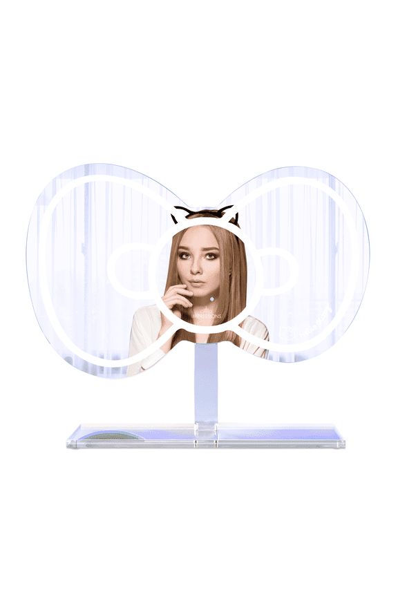 Impressions Vanity Hello Kitty RGB Bow Wall Mirror W/ Detachable Base