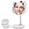 thumbnail image 1 of Impressions Vanity Hello Kitty Standing Lighted Makeup Mirror and Compact Mirror Bundle (White), 1 of 9