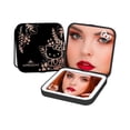 thumbnail image 1 of Impressions Vanity Hello Kitty Supercute Compact Mirror with Lights and 2X Magnification (Black), 1 of 5