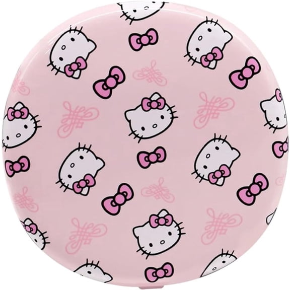 Impressions Vanity Hello Kitty Supercute Signature Lighted Compact Mirror with 3X Magnification, Pink