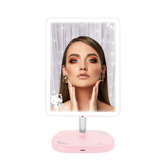 Impressions Vanity Hello Kitty Touch Pro LED Makeup Mirror 2.0 Base with 360 degree Tilt (Pink)