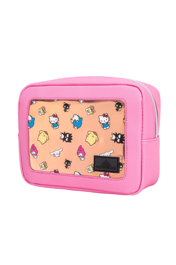 Impressions Vanity Hello Kitty and Friends Core Cosmetic Pouch with Inner Pocket and Faux Leather