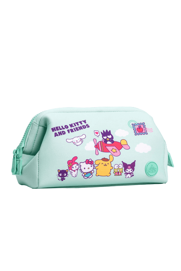 Impressions Vanity Hello Kitty and Friends Vacay Cosmetic Pouch with Inner Pocket and Faux Leather