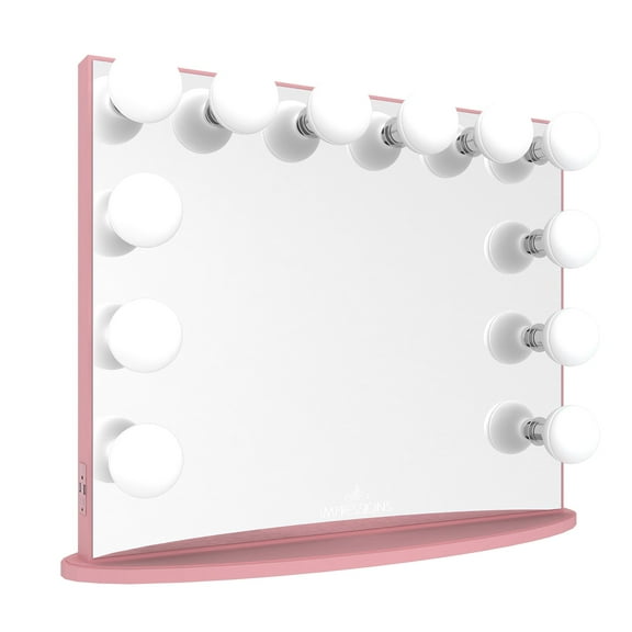 Impressions Vanity Hollywood Glow Plus Vanity Mirror with Lights and Detachable Base (Light Pink)